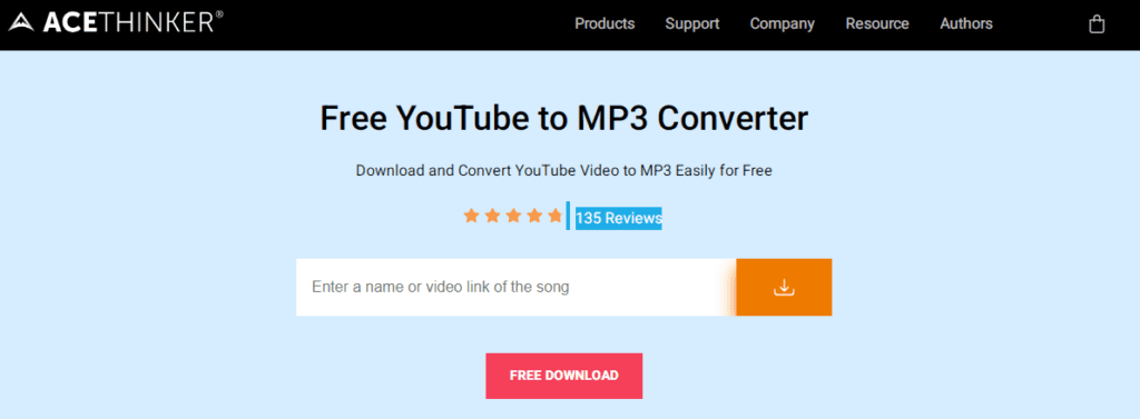 Convertisseur YouTube MP3 AceThinker