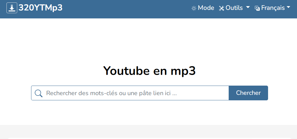 Convertir une vidéo youtube en Mp" ou MP4 avec 20YTMp3