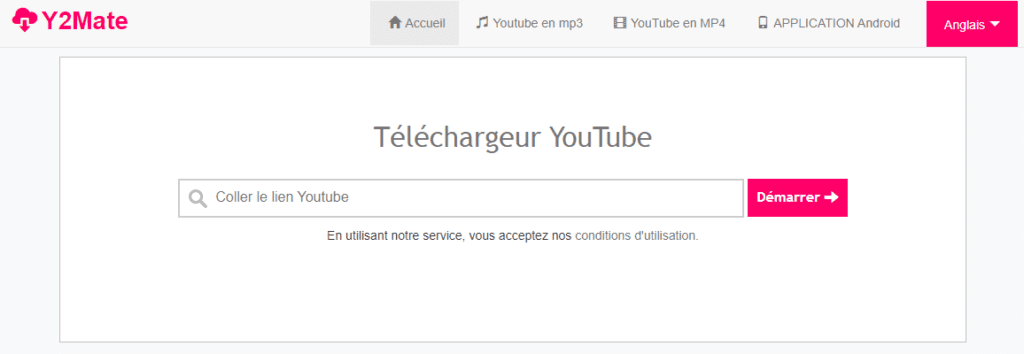 y2mate convertisseur  youtube en MP3